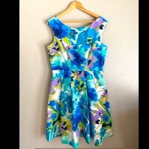 Eliza J Fit and Flare Dress 12 FREE SHIPPING
